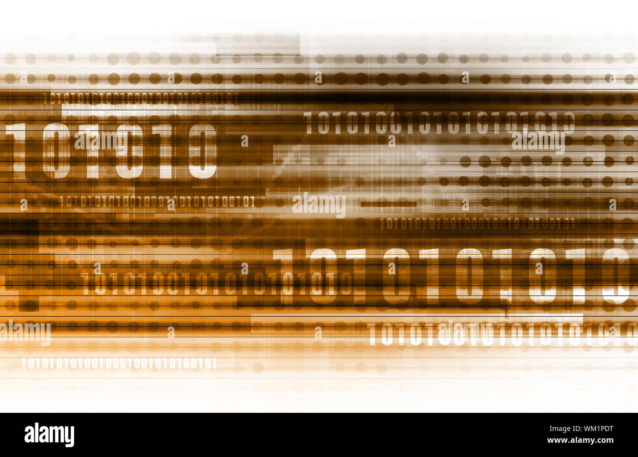Binary Data Background Stock Photo