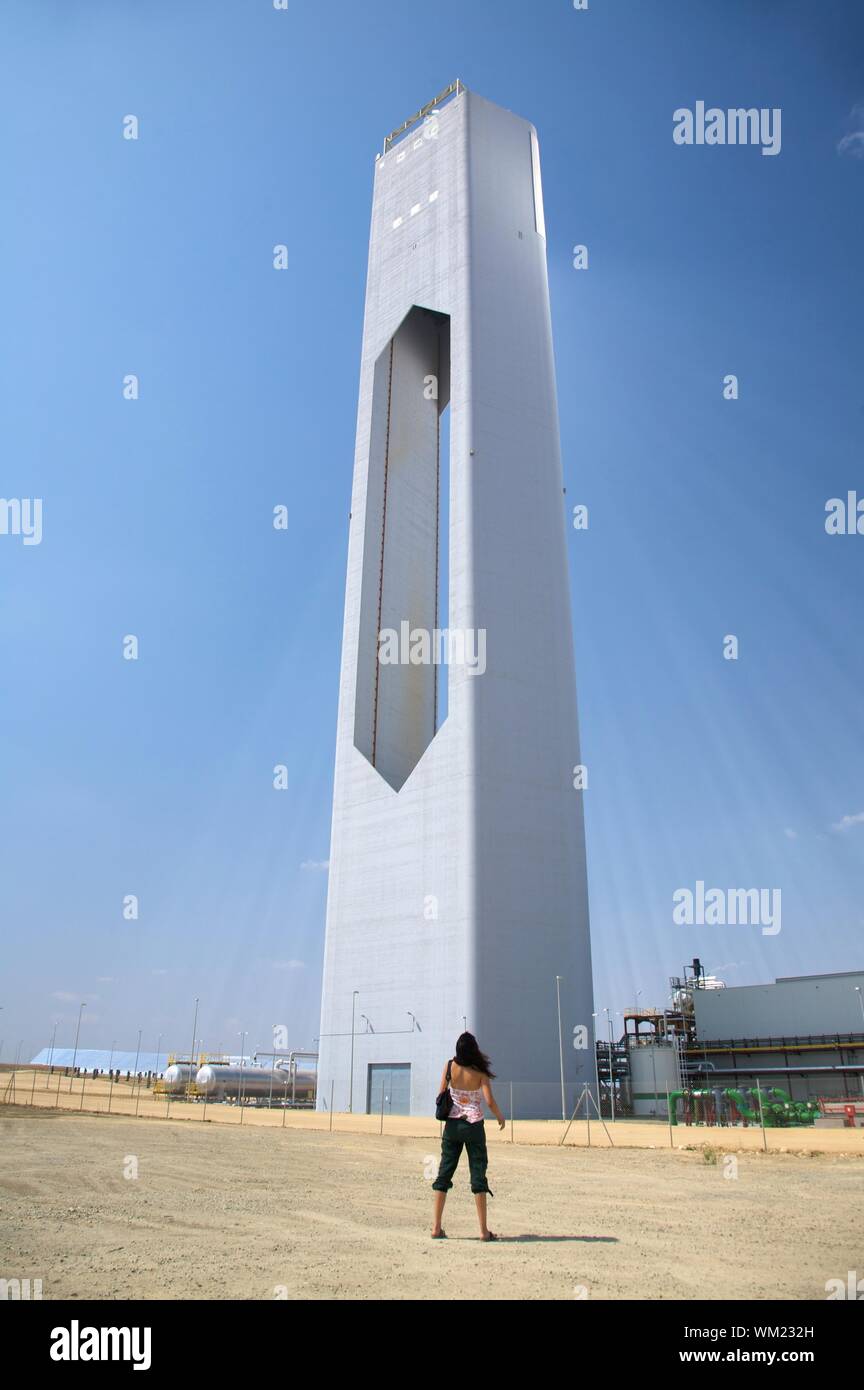 solar power station at sanlucar in seville spain Stock Photo - Alamy