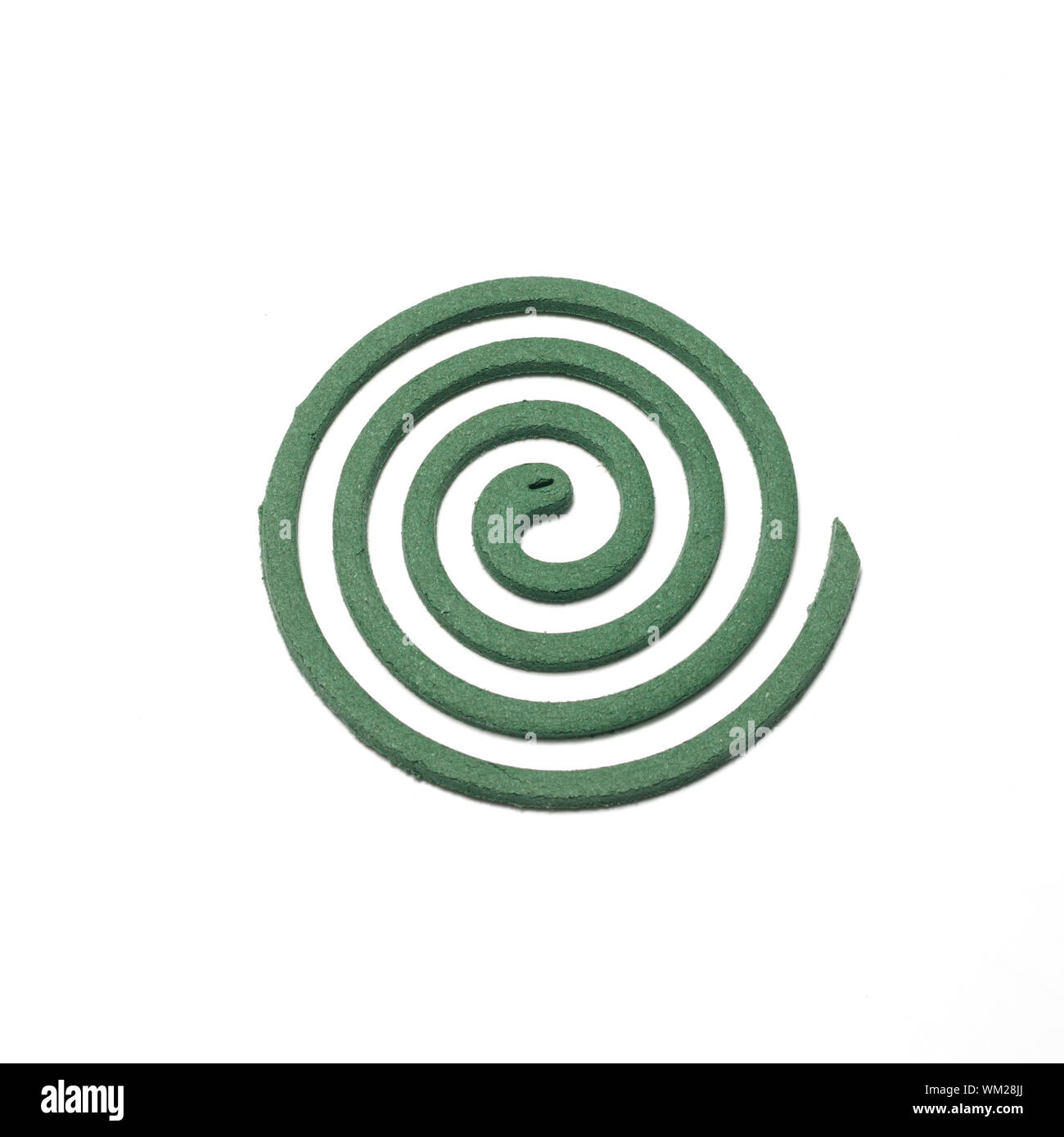 mosquito coil on a white background Stock Photo
