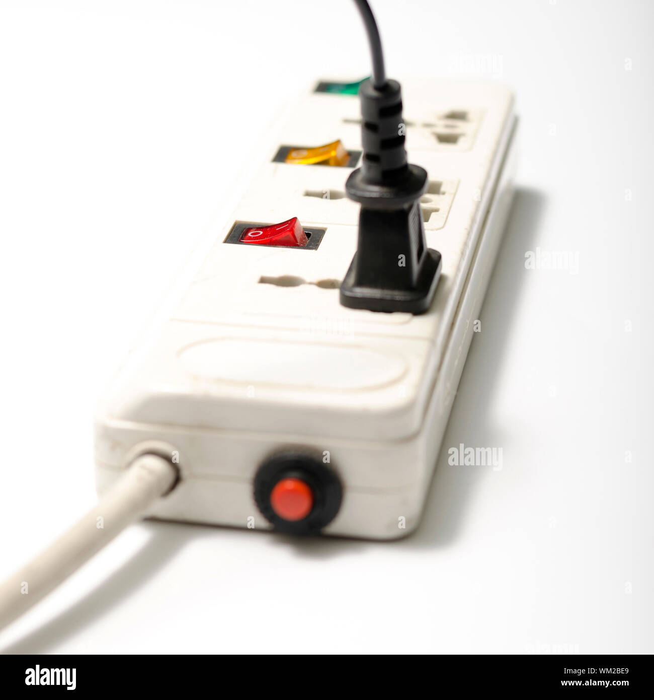 electric multiple socket outlet Stock Photo Alamy