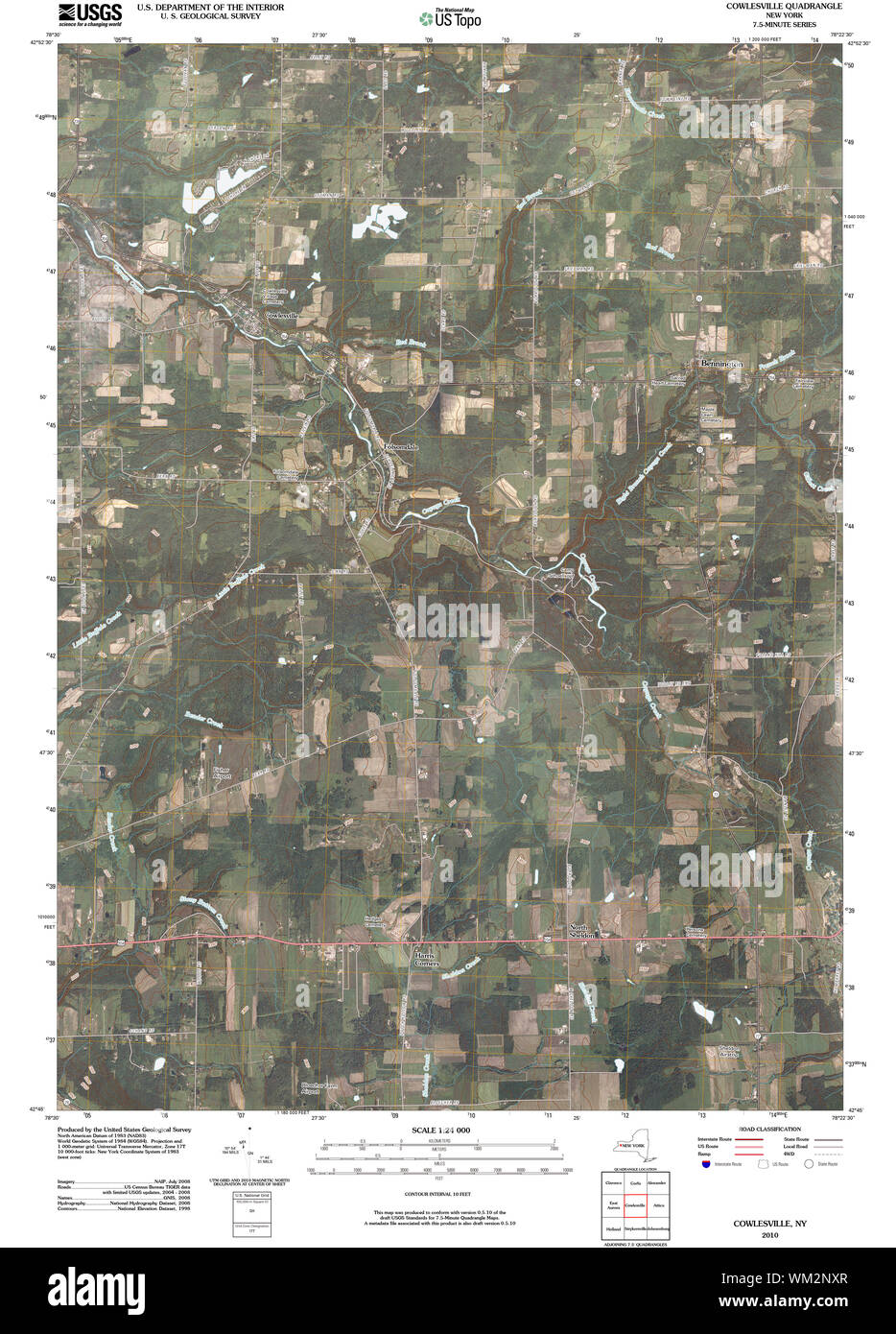 New York NY Cowlesville 20100126 TM Restoration Stock Photo Alamy