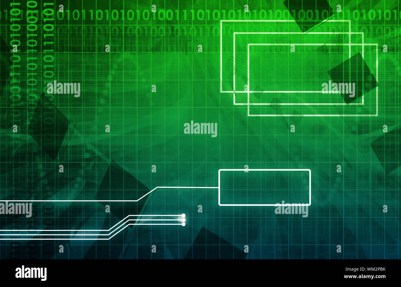 System Development Platform and Reporting Tool Utility Art Stock Photo