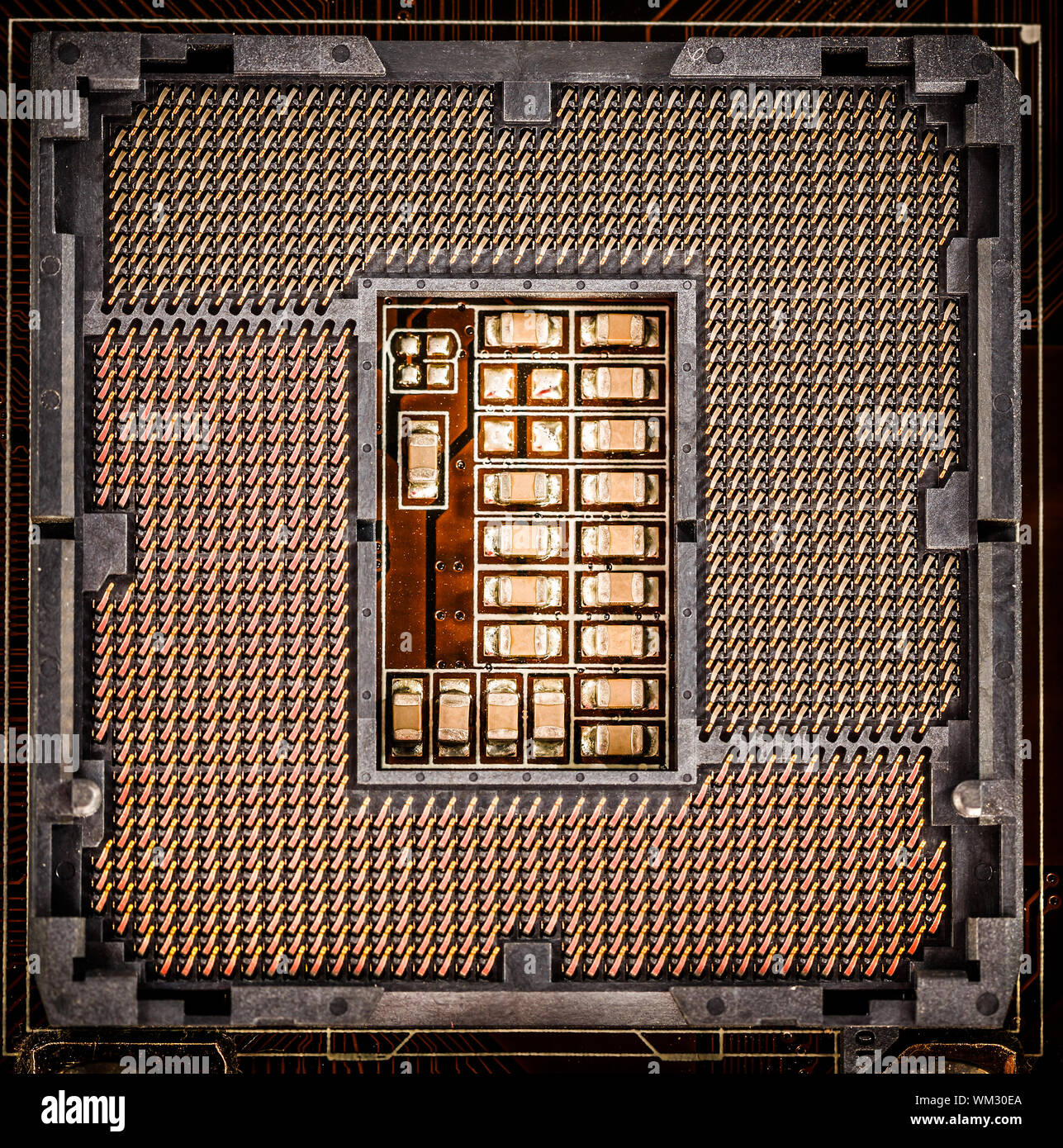 Modern socket motherboard for a home computer Stock Photo - Alamy