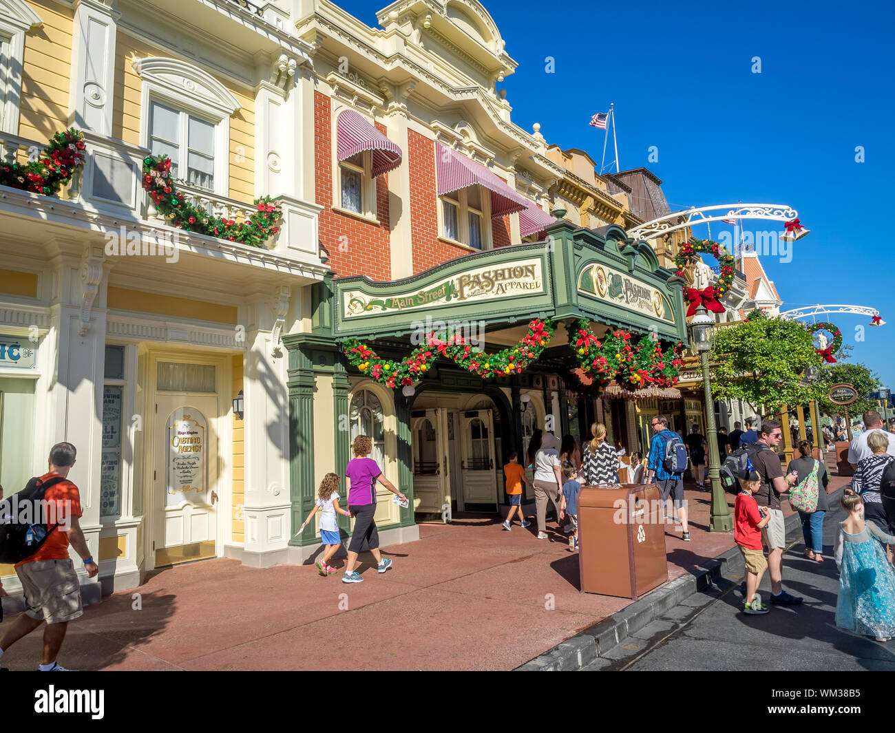 Magic Kingdom Park View And Buildings In Orlando, Florida. Magic ...