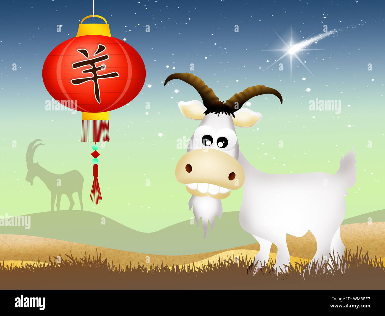 year of the goat Stock Photo Alamy