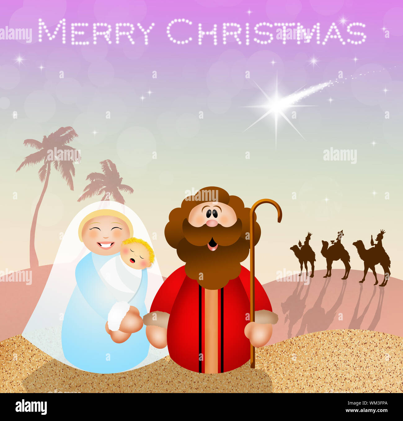 Christmas Nativity Scene Stock Photo - Alamy