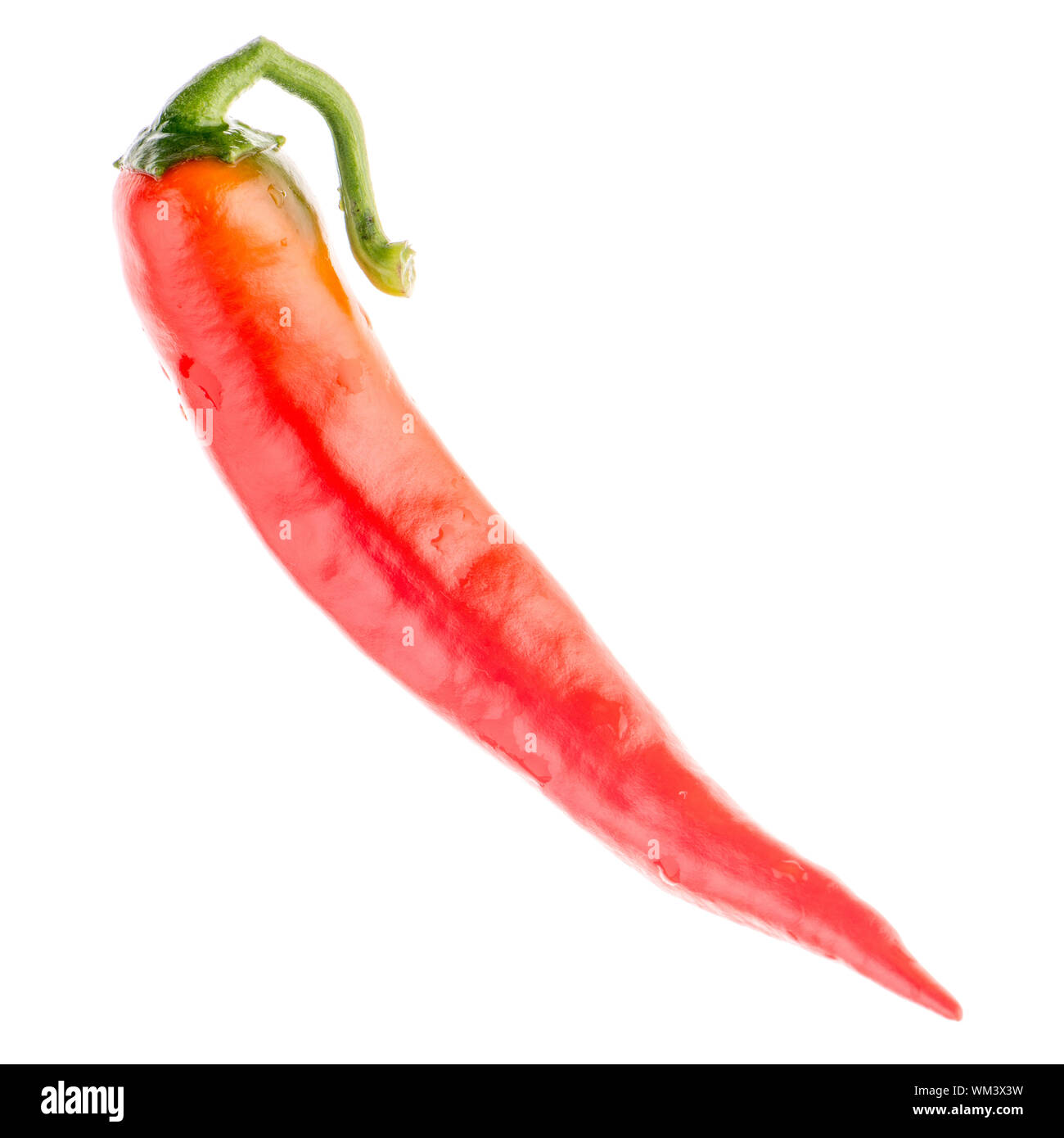 Red chilli pepper isolated on white background Stock Photo - Alamy