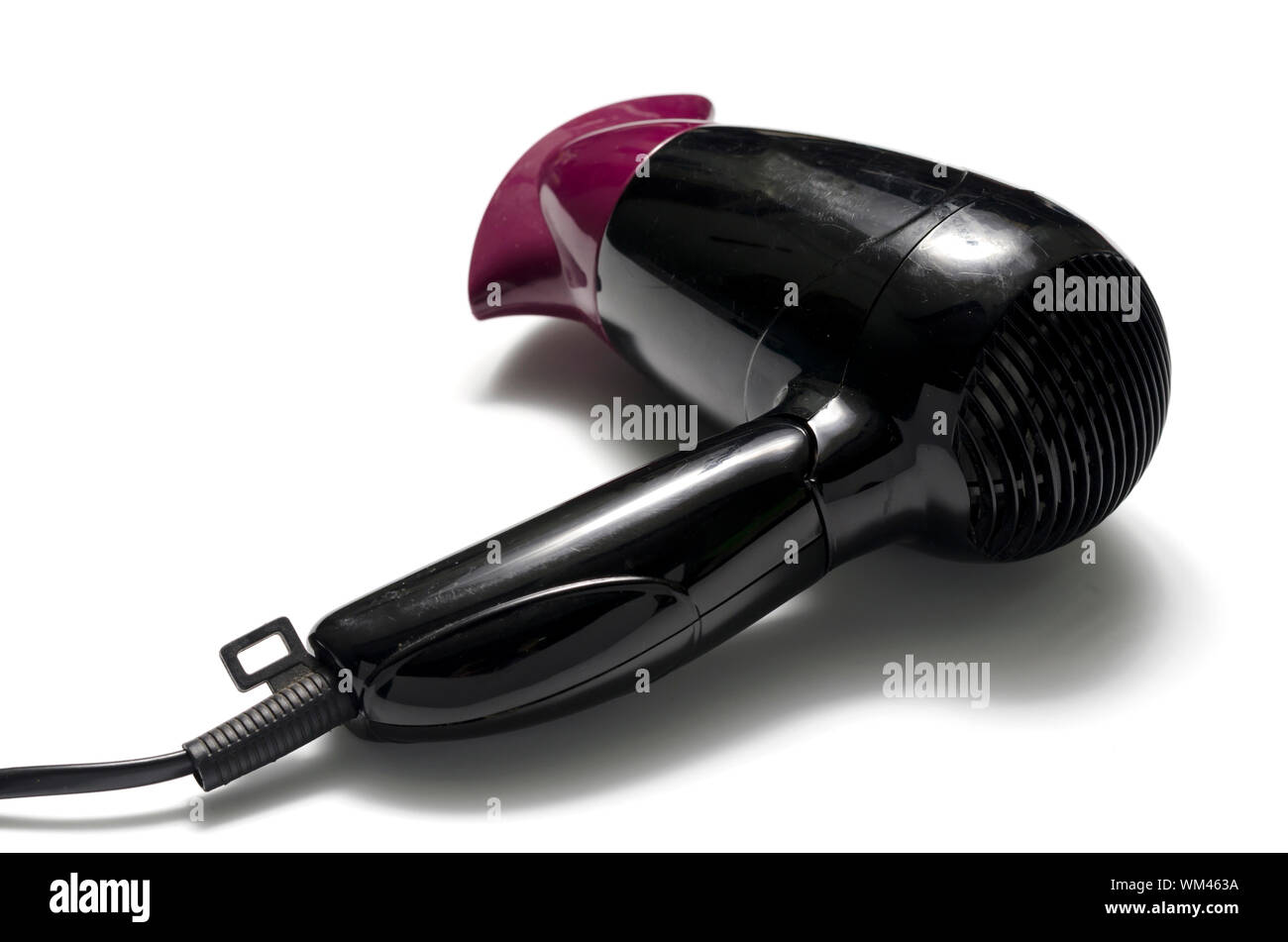old used electric hair dryer Stock Photo Alamy