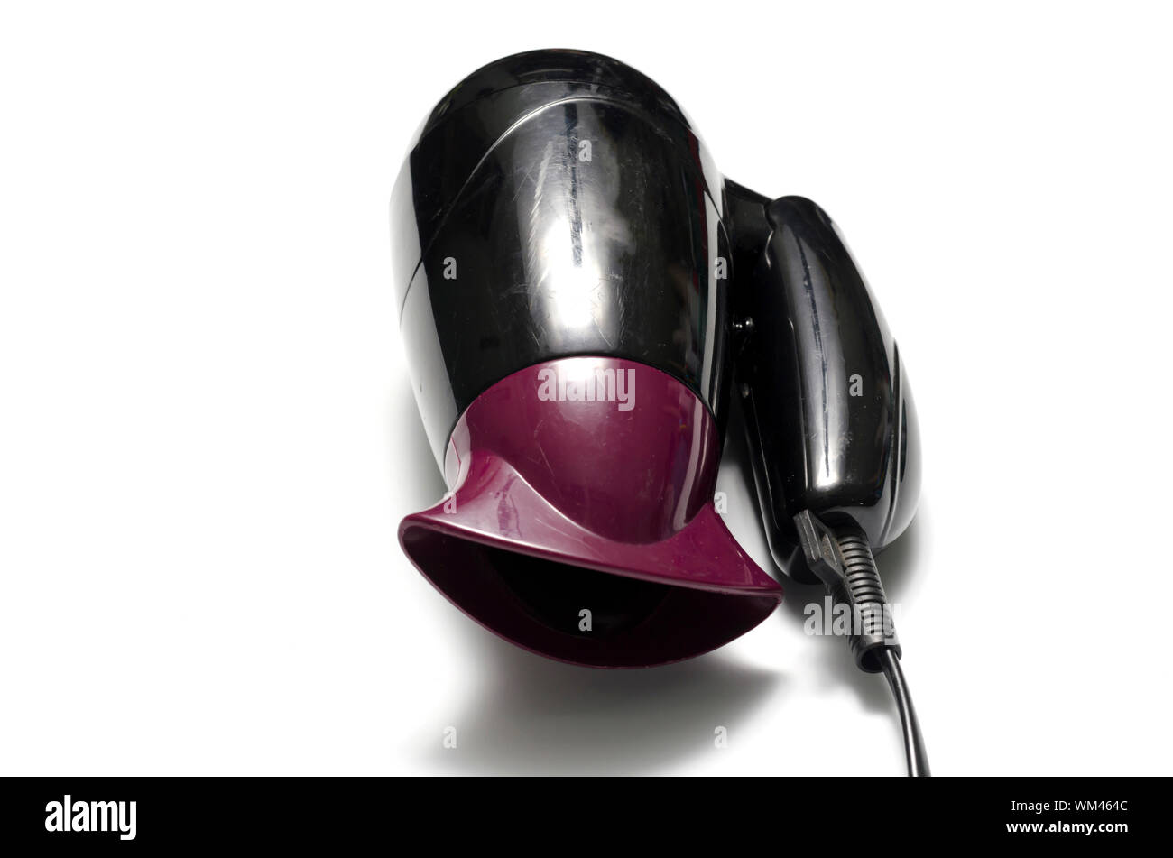 old used electric hair dryer Stock Photo Alamy