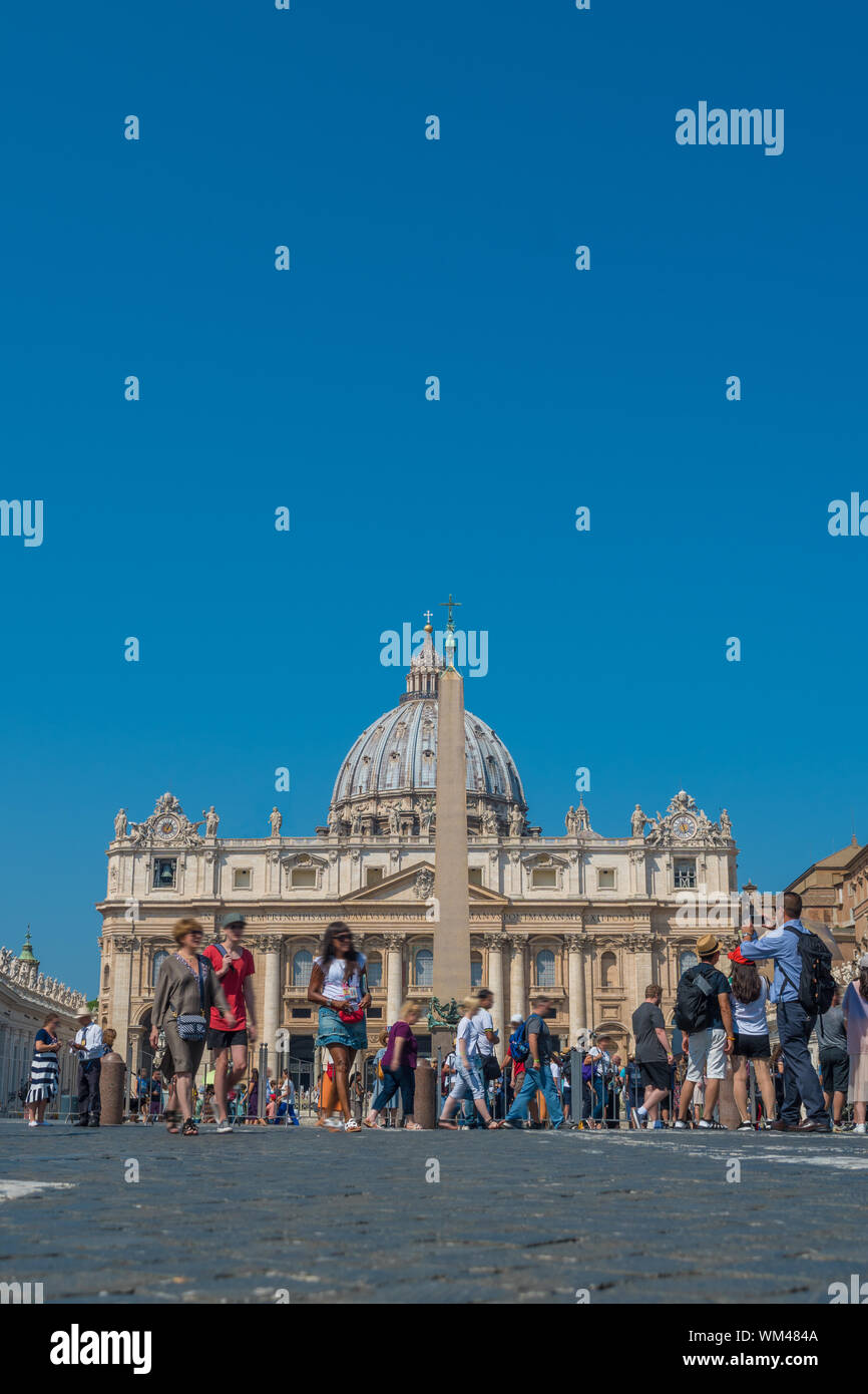 St. Peter's Square in Vatican City Stock Photo