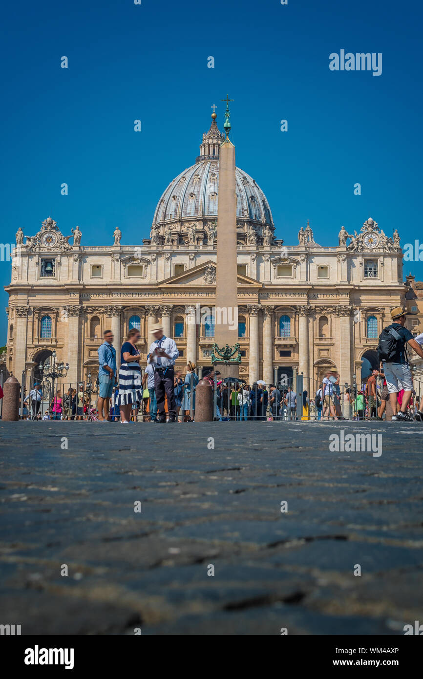 St. Peter's Square in Vatican City Stock Photo