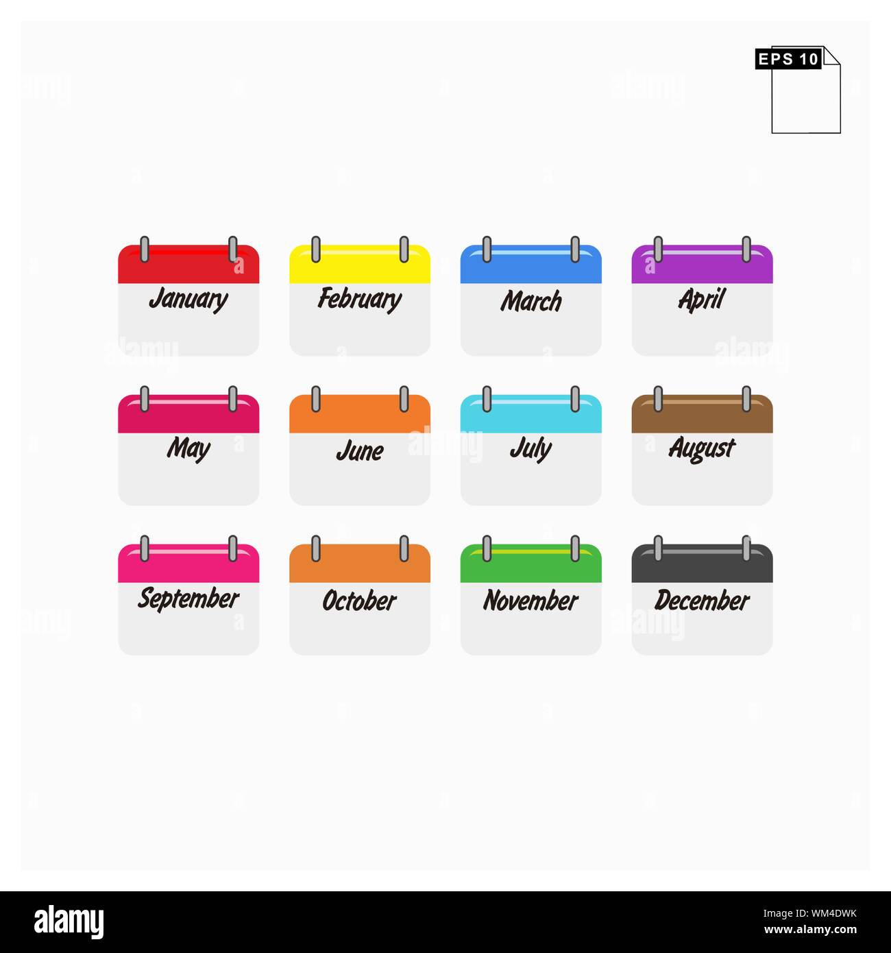 month in the years calender concept simple Stock Vector Image & Art Alamy