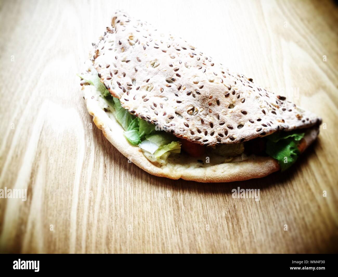 View Of Pita Sandwich Stock Photo - Alamy