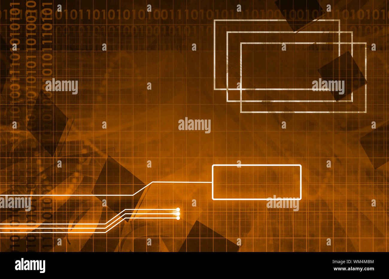System Development Platform and Reporting Tool Utility Art Stock Photo