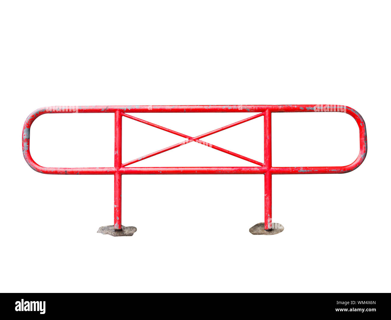 Pedestrian control barrier Cut Out Stock Images & Pictures - Alamy