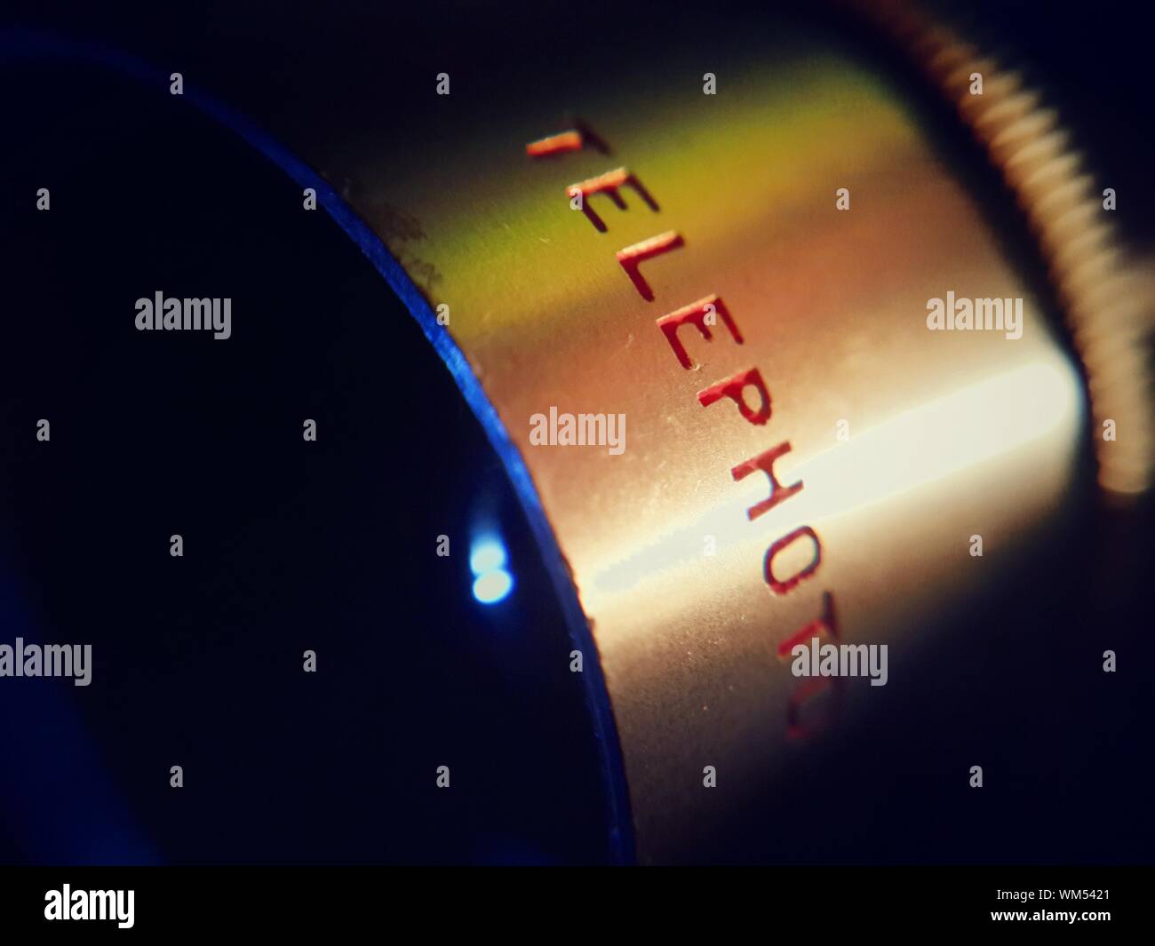 Close-up Of Telephoto Lens Stock Photo