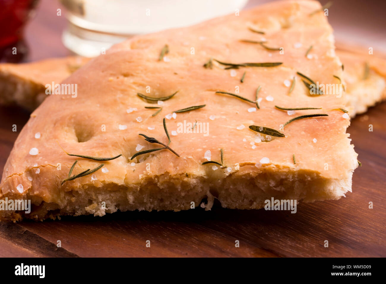 Italian focaccia bread with rosemary Stock Photo Alamy