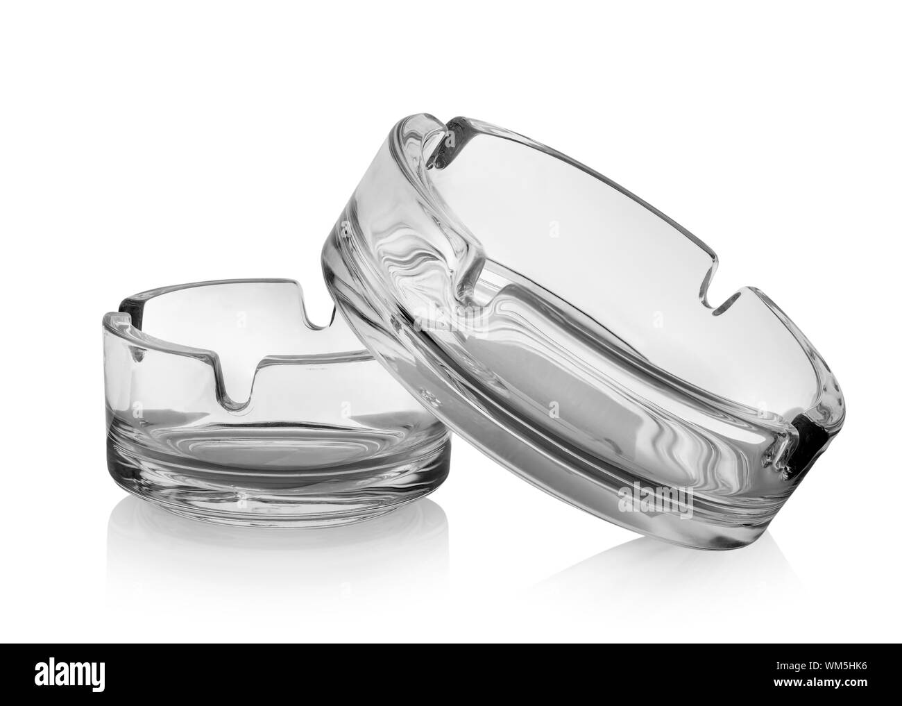 Two ashtrays isolated on a white background Stock Photo Alamy