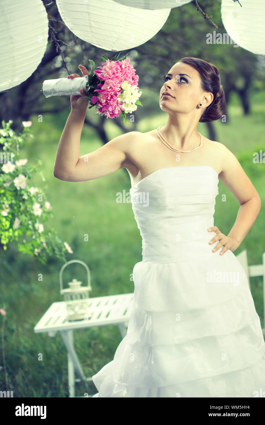 Outdoor wedding Stock Photo