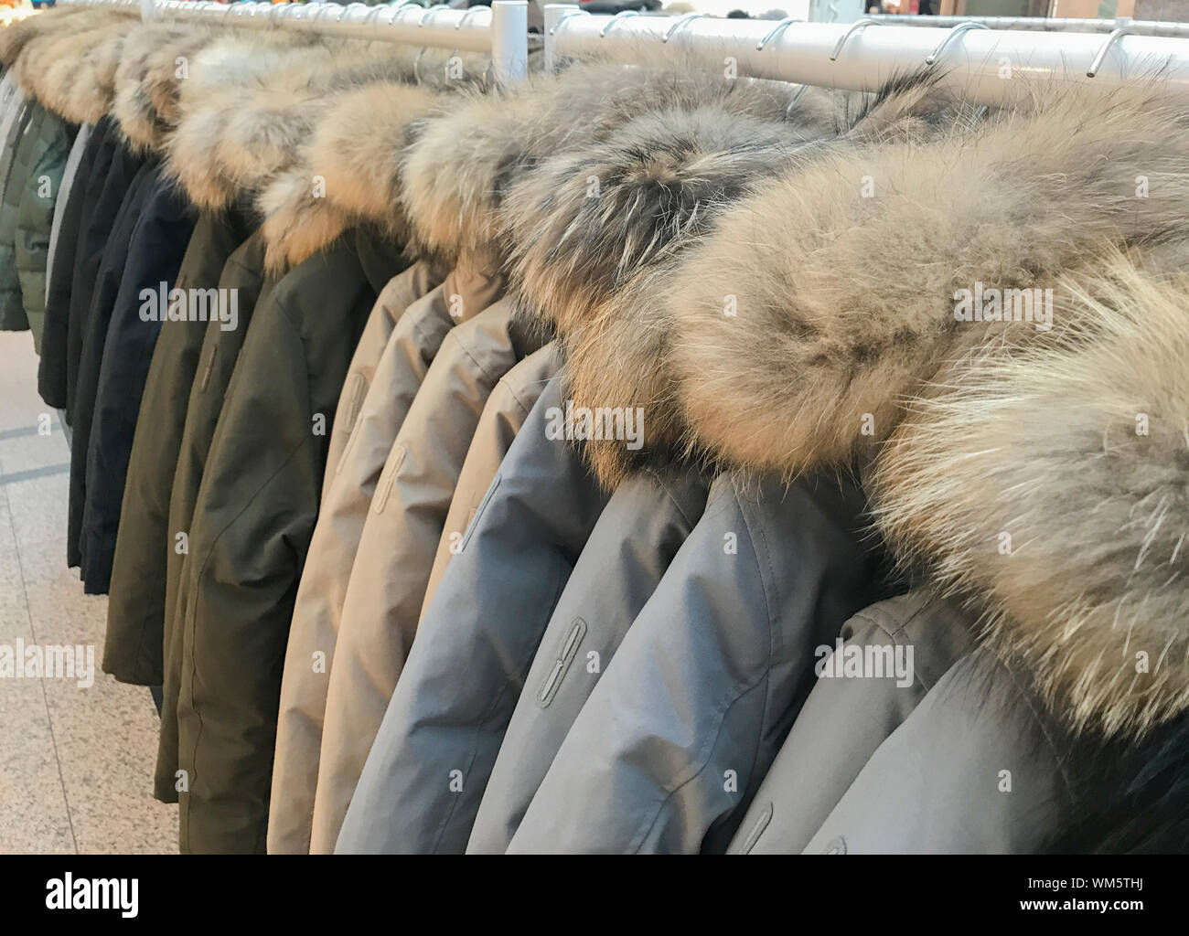 Hanging up fur coat hires stock photography and images Alamy