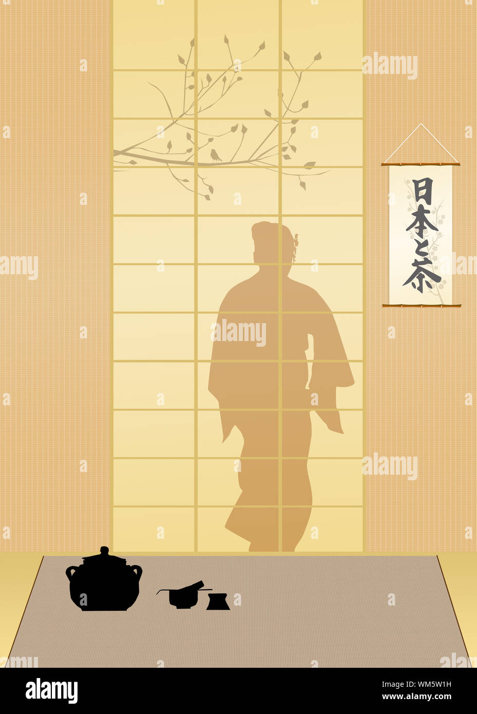 Japanese tea ceremony Stock Photo - Alamy