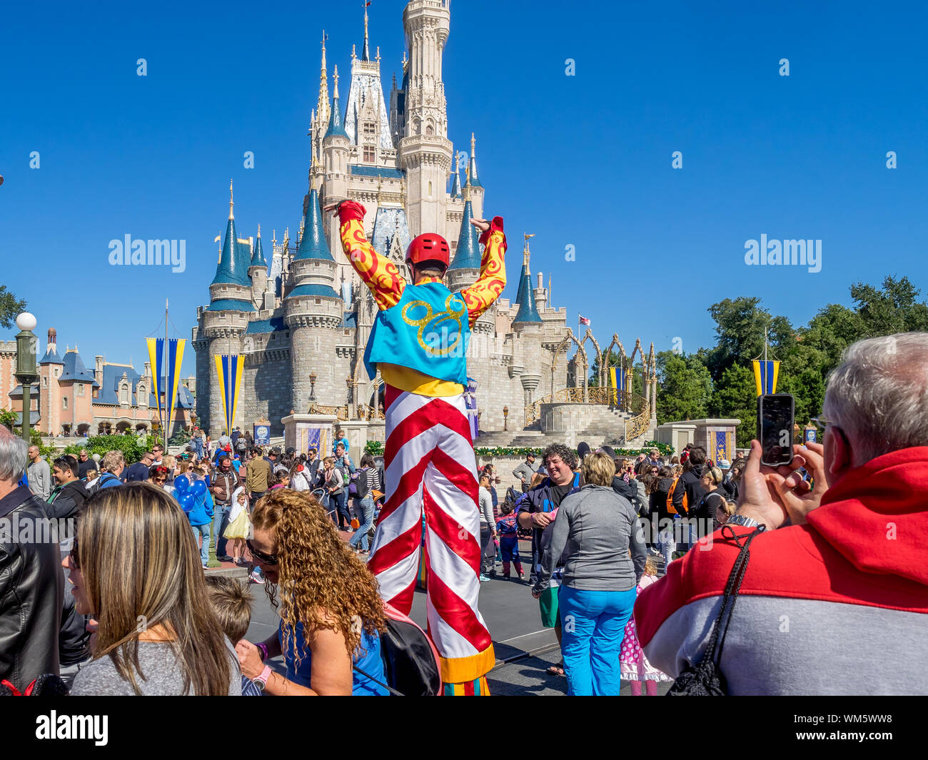 Views of famous Disney World near Orlando Florida. Disney World is one of the largest and most