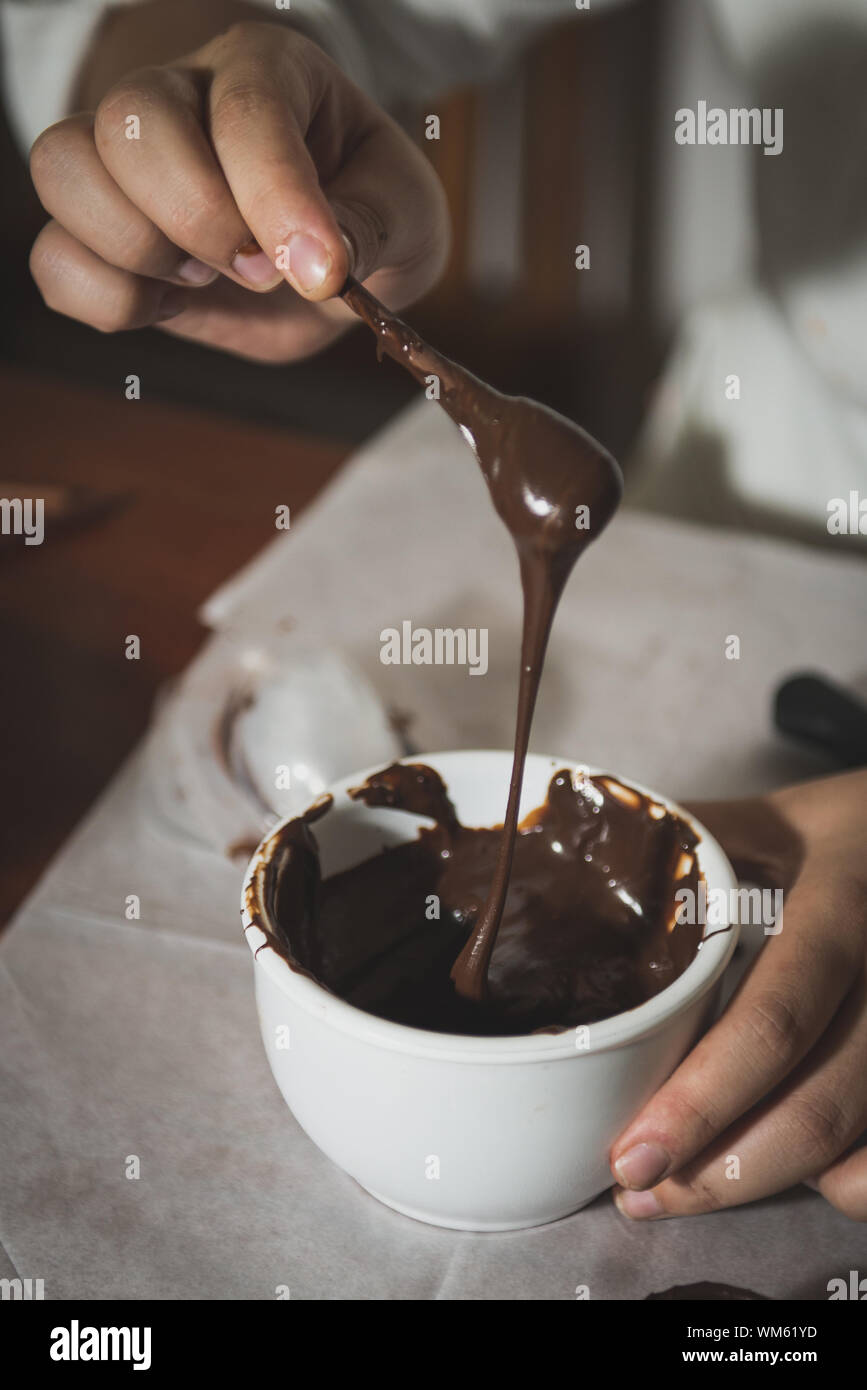 Chocolate dipping container hires stock photography and images Alamy