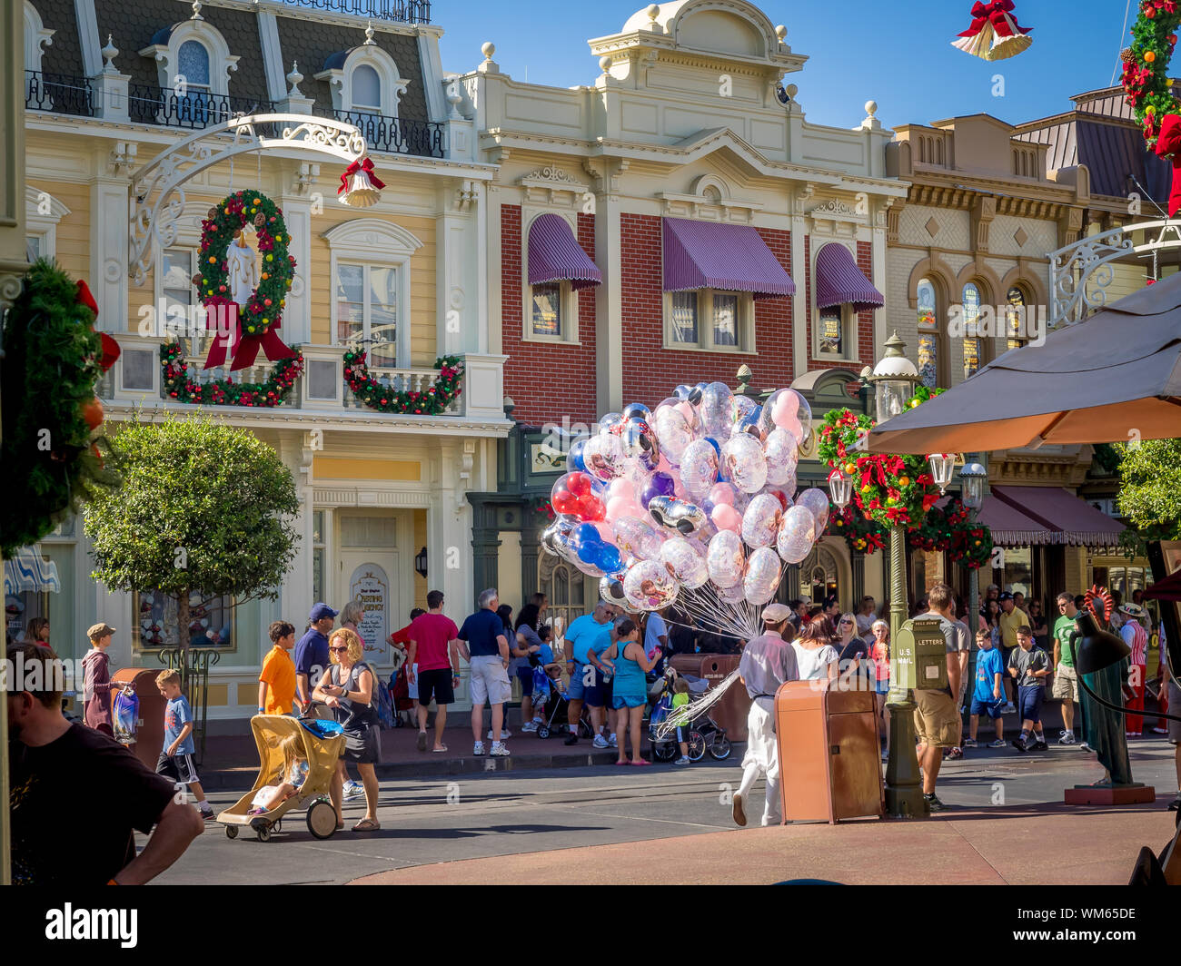 Views of famous Disney World near Orlando Florida. Disney World is one of the largest and most