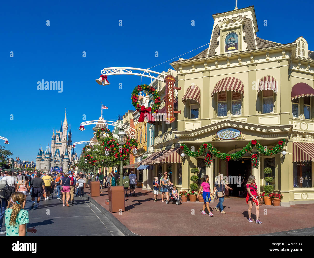Views of famous Disney World near Orlando Florida. Disney World is one of the largest and most