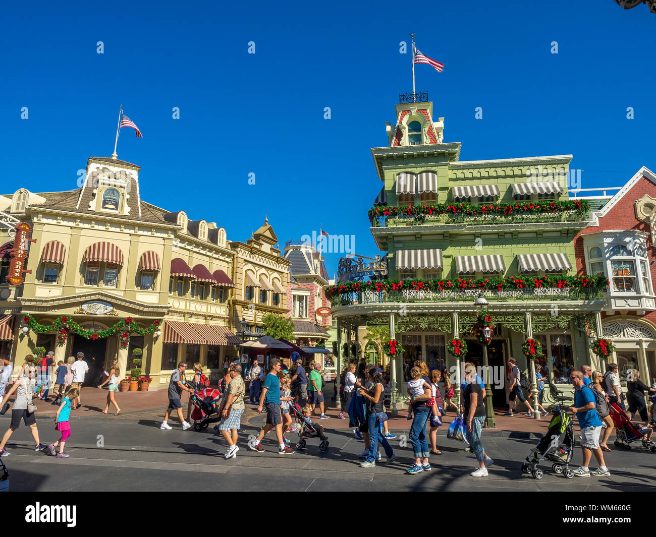 Views of famous Disney World near Orlando Florida. Disney World is one of the largest and most