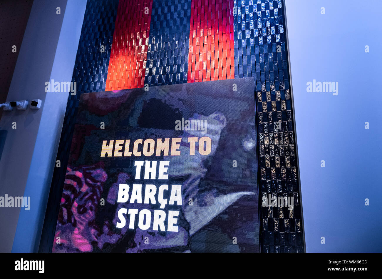 Barcelona Spain 04th Sep 2019 The Luminous Panel Of The