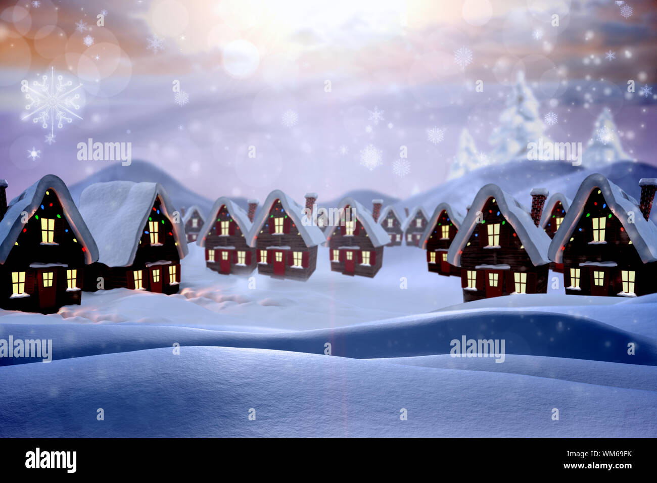 Cute Christmas Village 