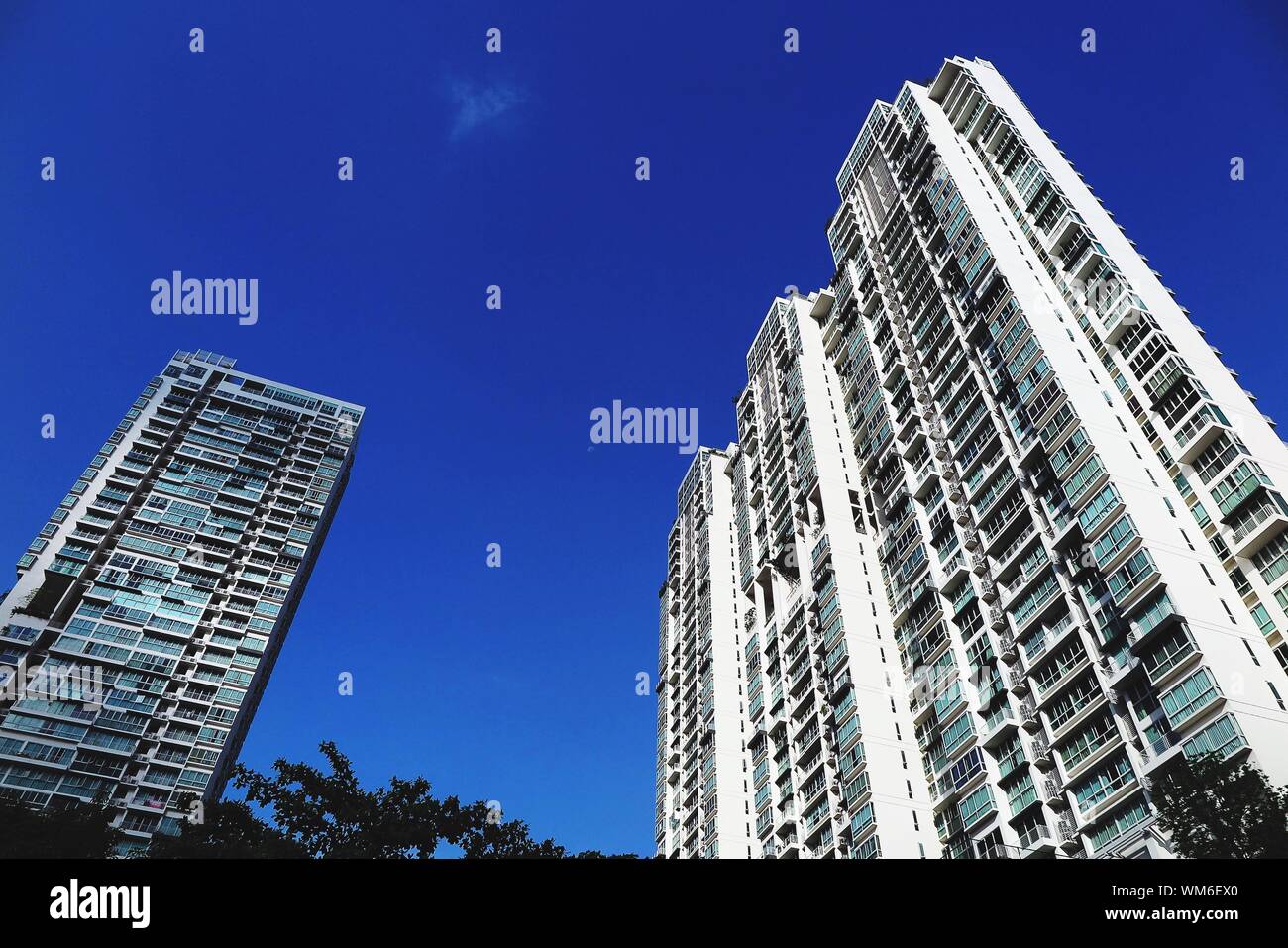Tall Residential Buildings Stock Photo