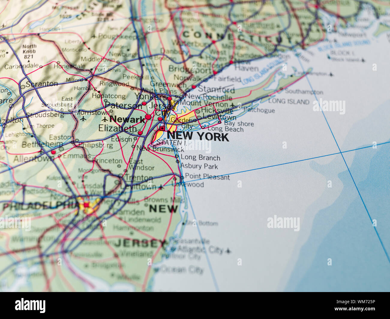 Map of newark new york hi res stock - Map Of New York WM725P