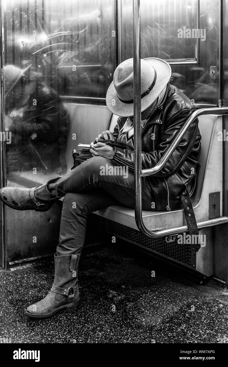 Crossed legs train hi-res stock photography and images - Alamy