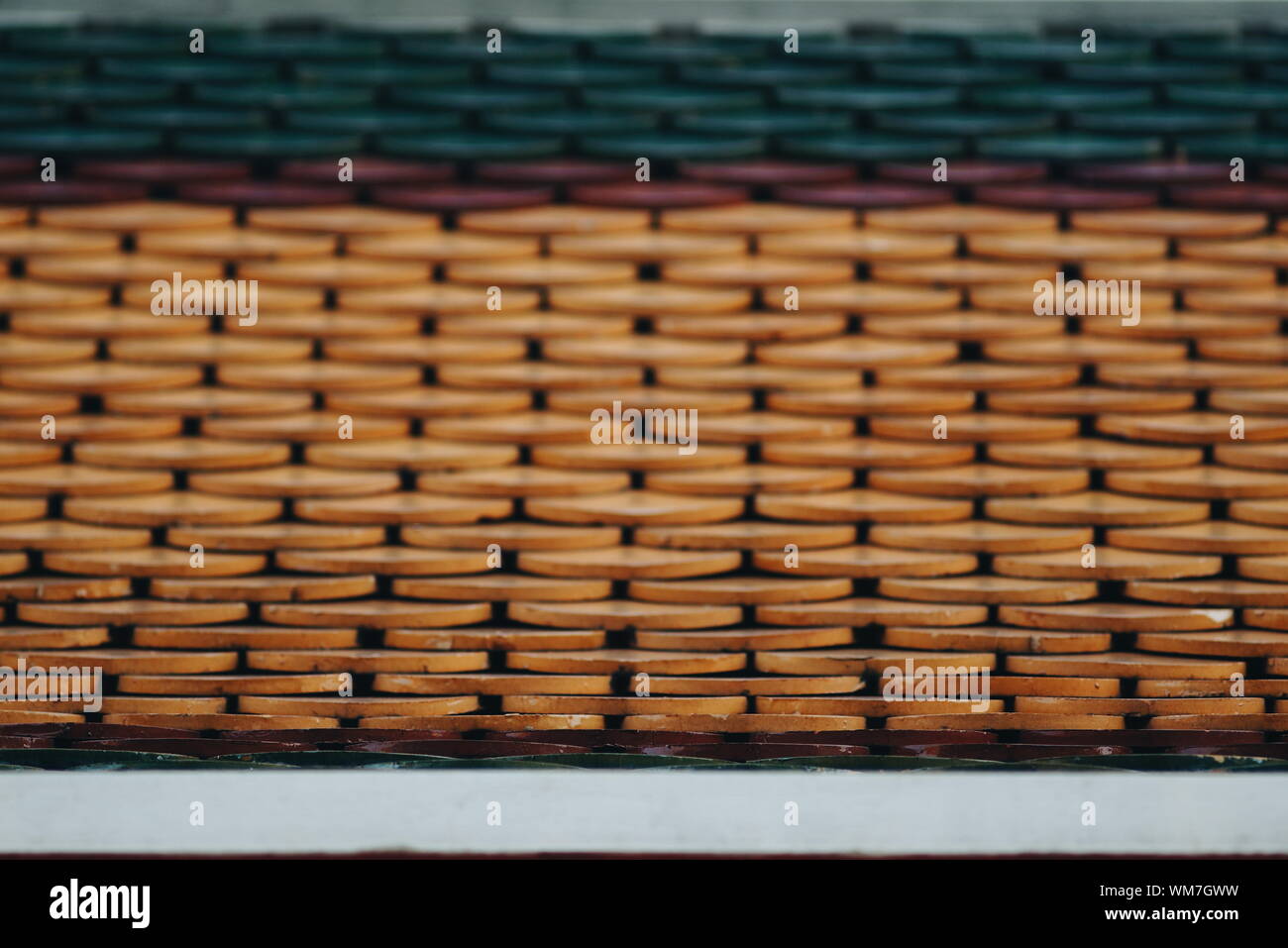 Detail Shot Of Tile Roof Stock Photo