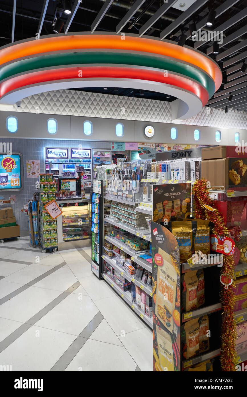 HONG KONG, CHINA - CIRCA JANUARY, 2019: 7-Eleven convenience store in ...