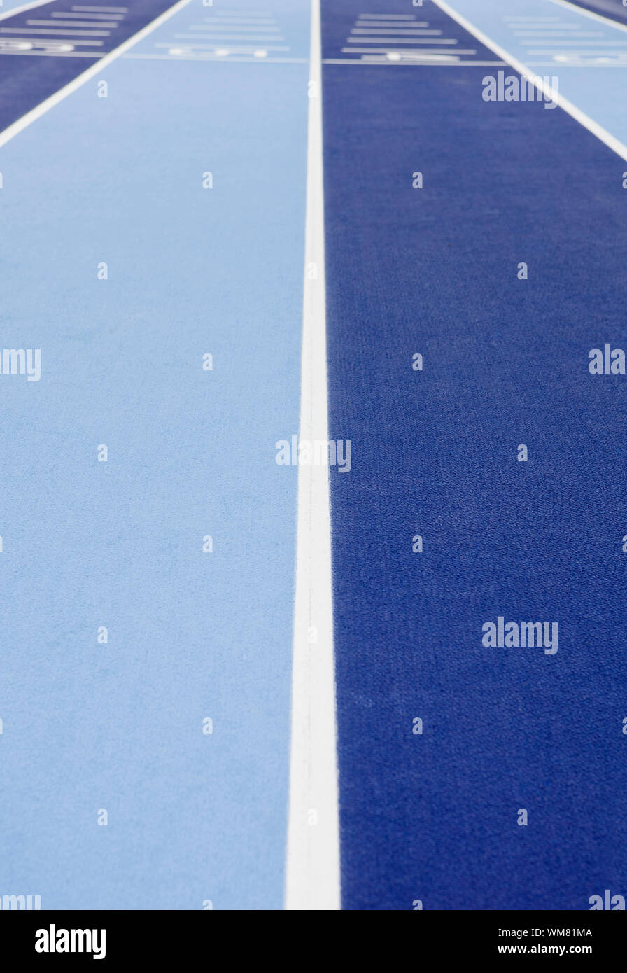 Close up of Indoor Running Tracks Stock Photo - Alamy