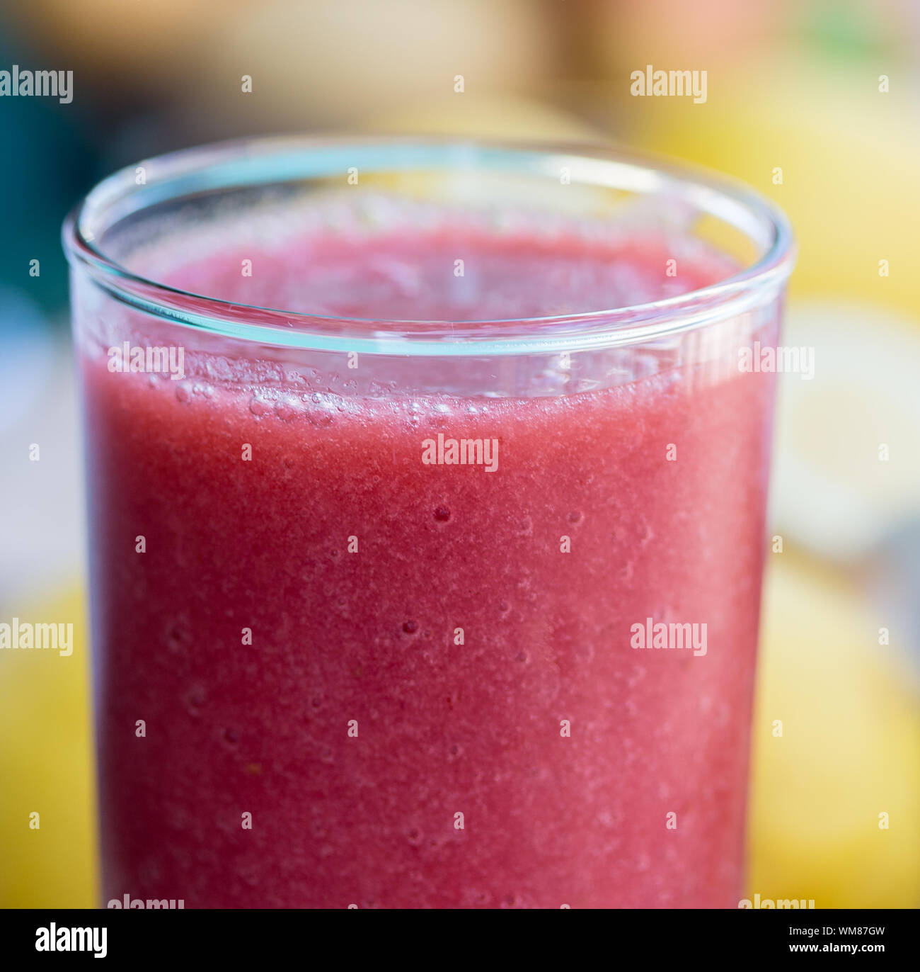Strawberry Smoothie Meaning Milk Shake And Healthy Stock Photo Alamy