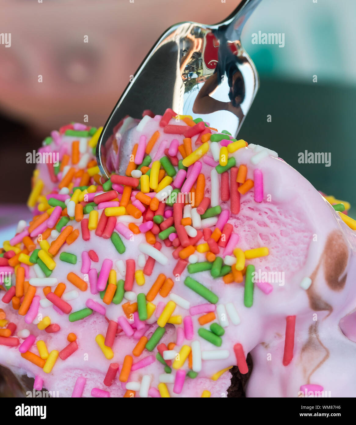 Strawberry Ice Cream Meaning Frozen Yogurt And Gelato Stock Photo Alamy