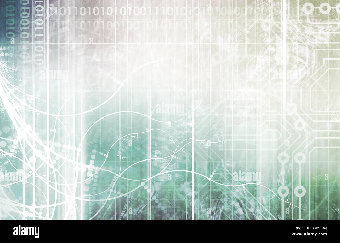 Digital Advertising on the Web and Internet Media Stock Photo