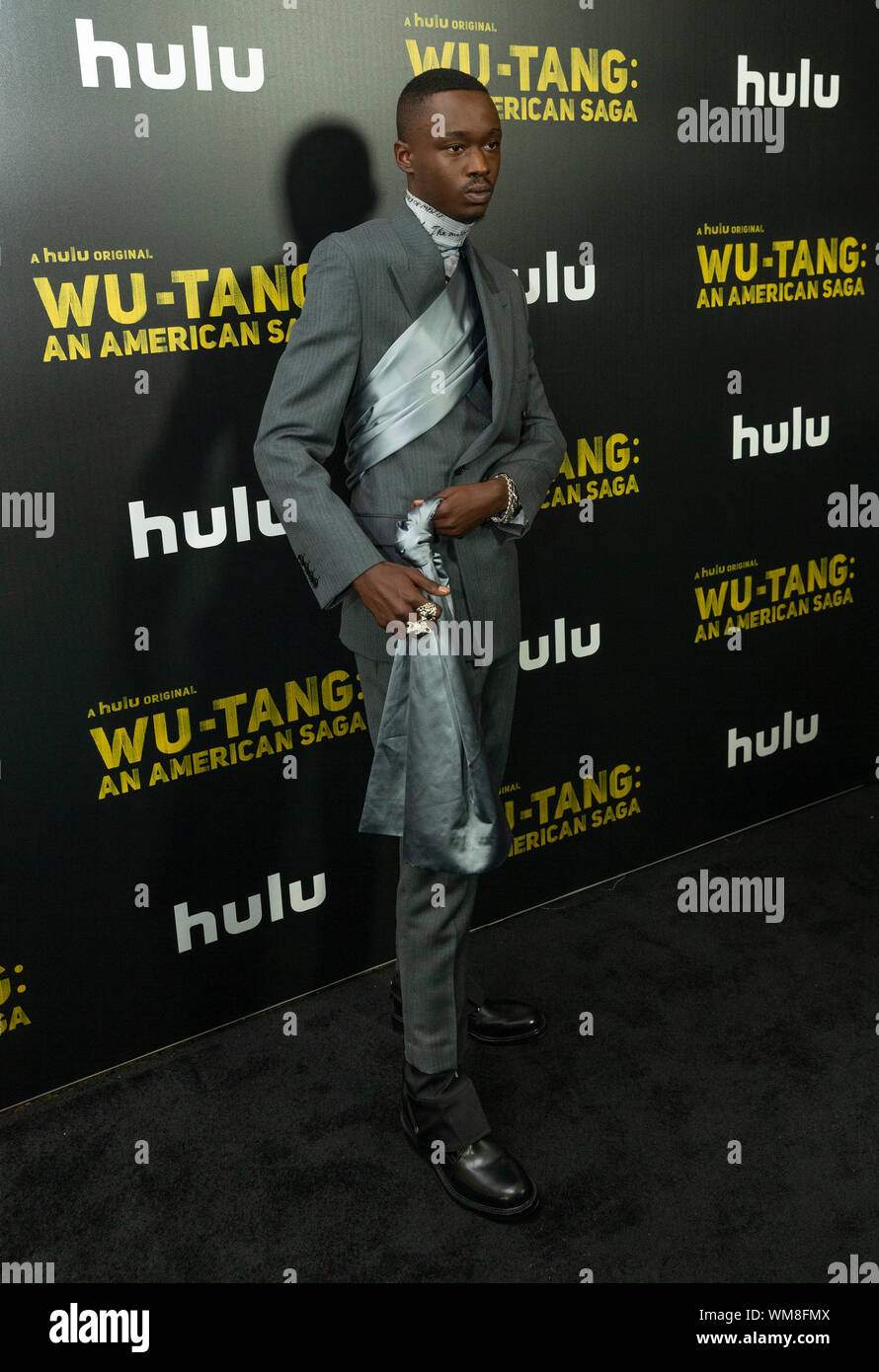 New York, NY - September 4, 2019: Ashton Sanders attends Hulu's Wu-Tang: An American Saga premiere at Metrograph Stock Photo