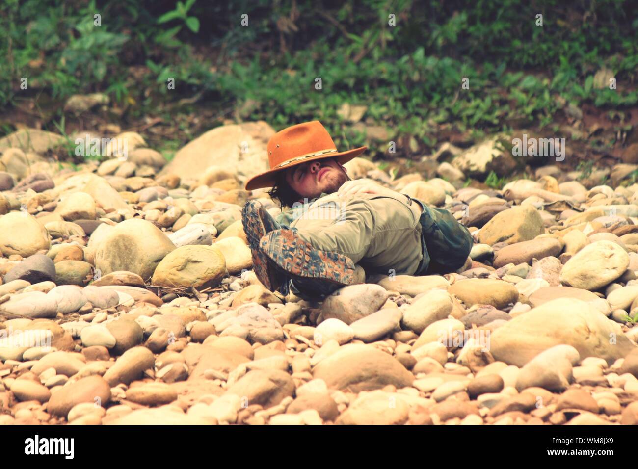 Adult Sleeping On Rock High Resolution Stock Photography and Images Alamy