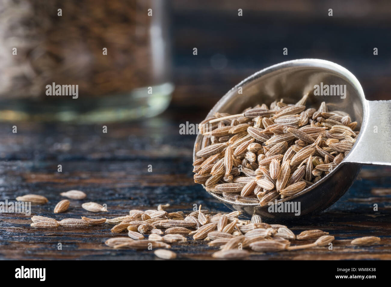Close-up Of Cumin Seeds Stock Photo
