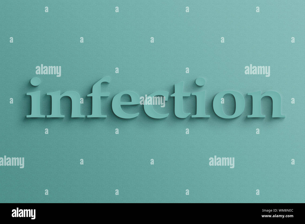 3D text with shadow on wall, infection Stock Photo - Alamy