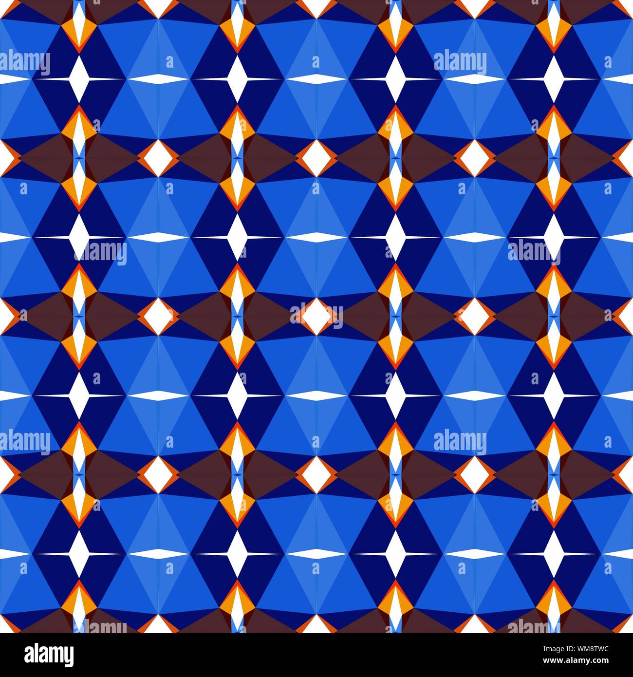 seamless repeatable pattern light with midnight blue, peru and royal blue colors. Stock Photo