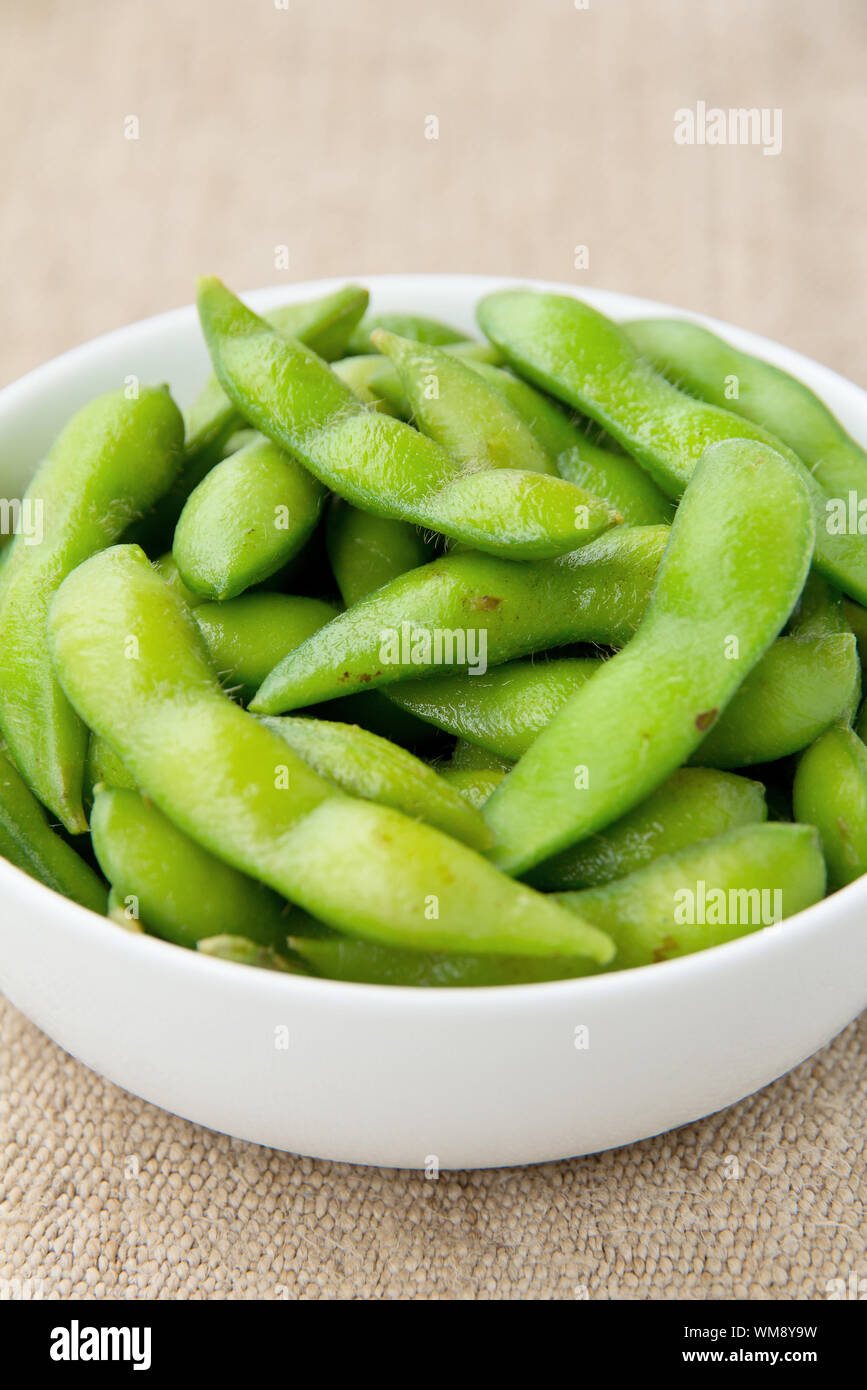 Edamame soy beans Stock Photo Alamy