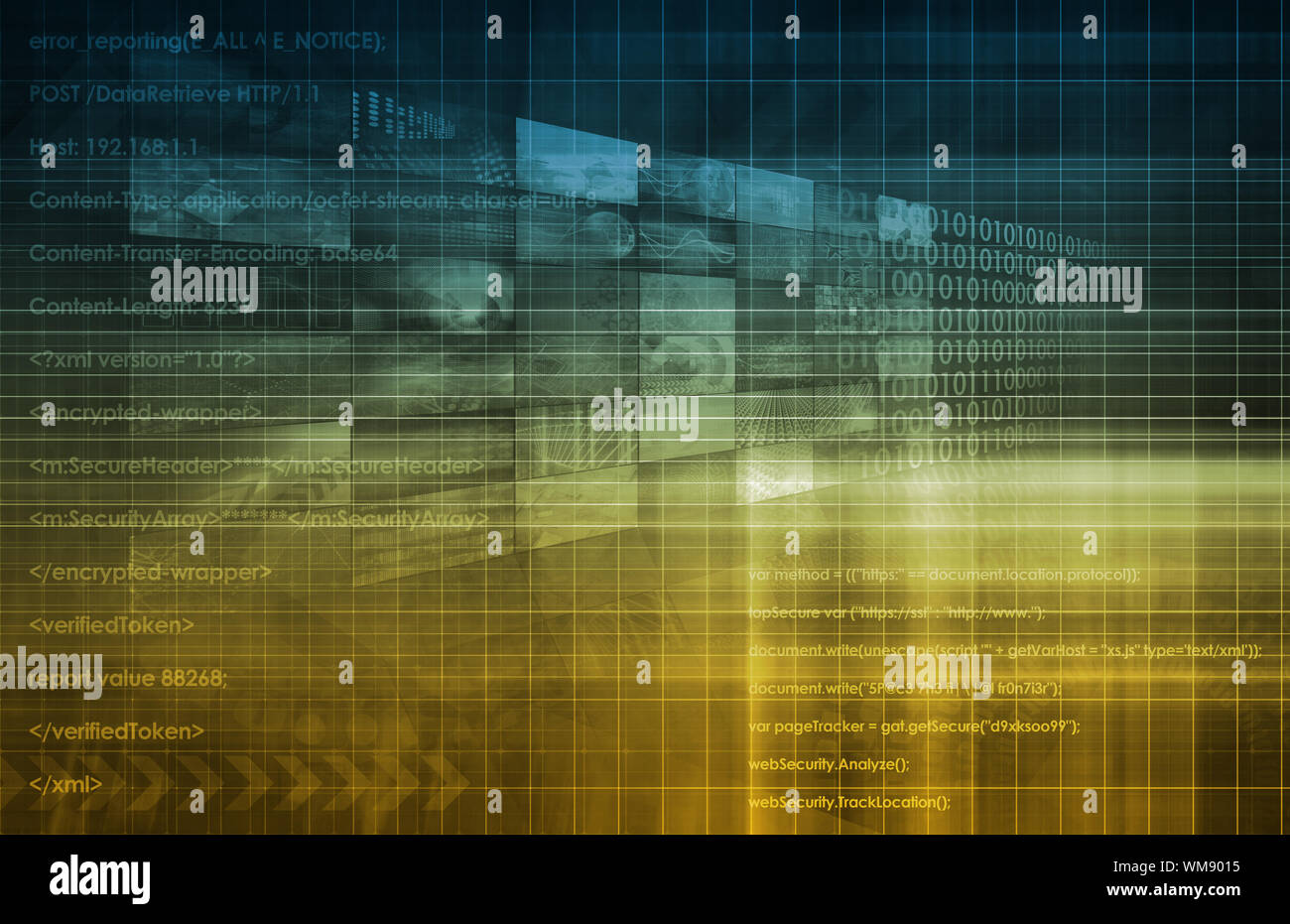 Modern Image Code Modern Technology Code Illustration Lines as Art Stock Photo - Alamy
