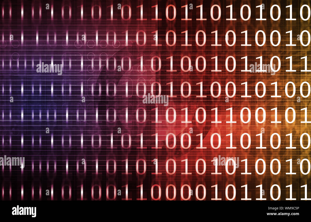 Integrated Management System in a Data Network Stock Photo