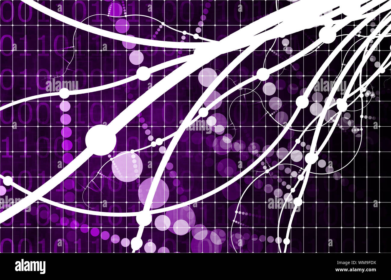 Multimedia Abstract Purple Media Overload with a Multimedia Abstract Stock Photo - Alamy